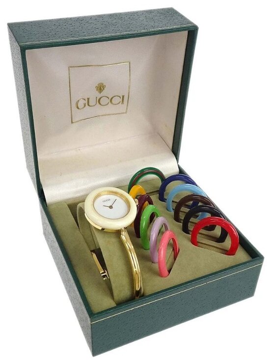 Gucci 11/12.2 Change Bezel Chameleon Quartz Watch SS 178171 main image 12